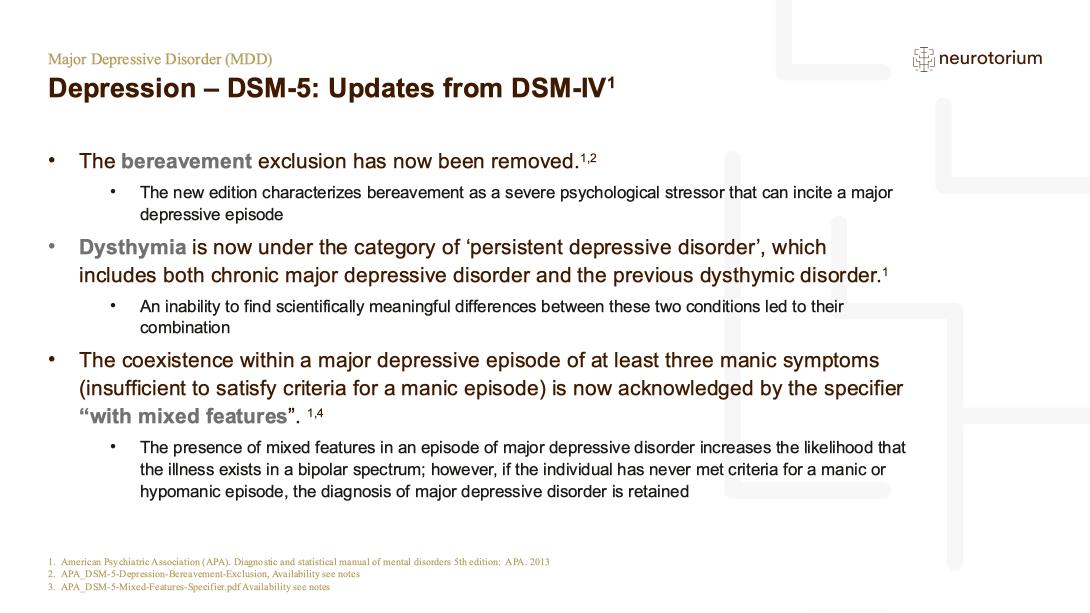 Major Depressive Disorder – Course Natural History and Prognosis – slide 17